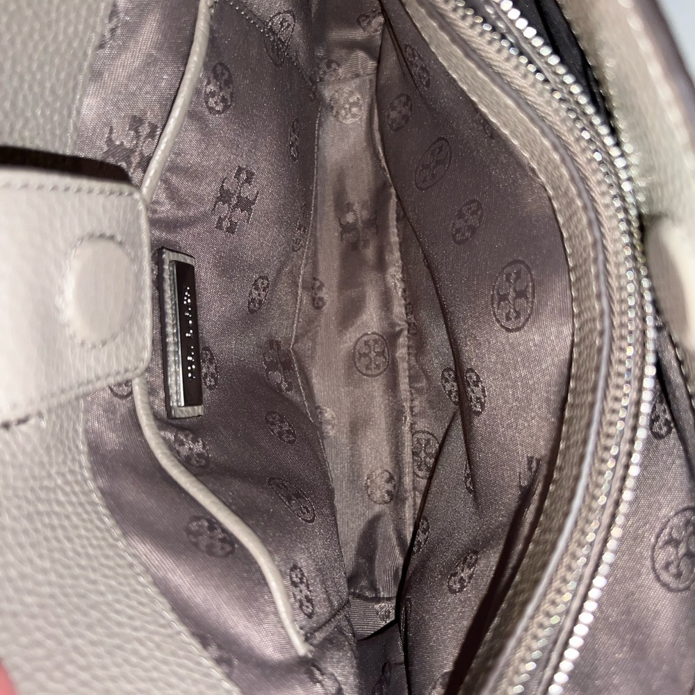 Tory Burch Gray Leather Women's Bag - Picture 6 of 8